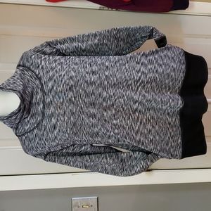 RBX Black and Gray Cowl Neck Sweatshirt
